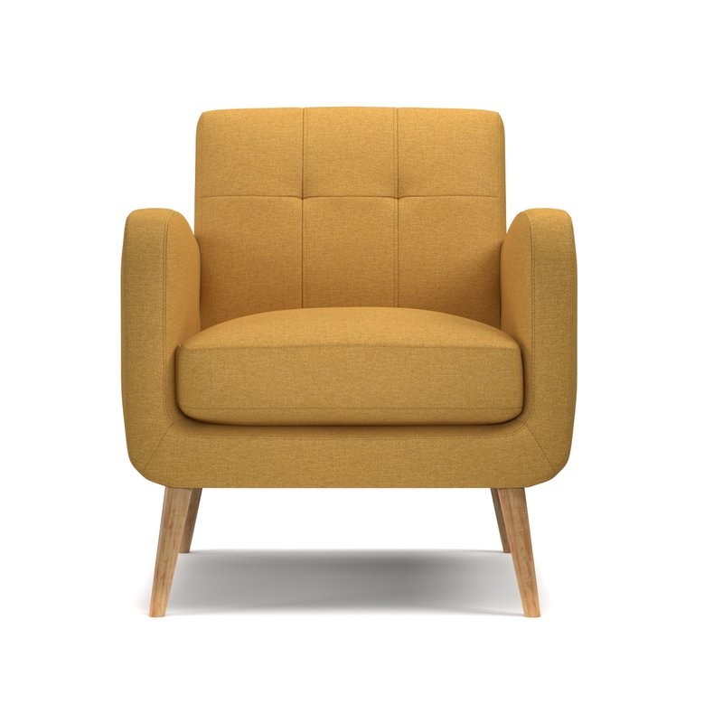 Valmy Lounge Chair - Mustard Yellow - Image 0