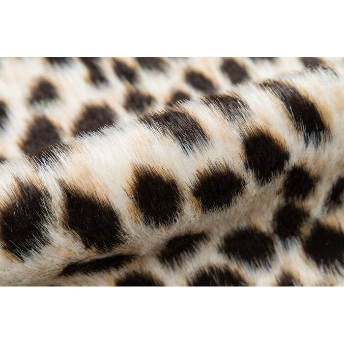 Acadia Cheetah Faux Cowhide Black Area Rug  5'3" x 7'10" - Image 2