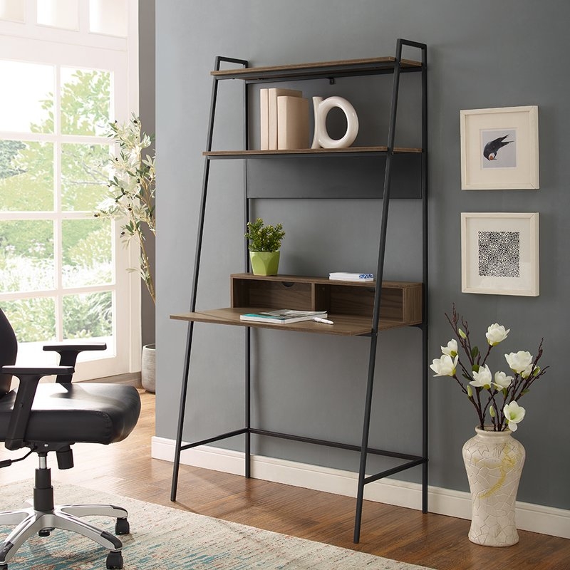 Pettit Metal and Wood Ladder Desk - Image 2