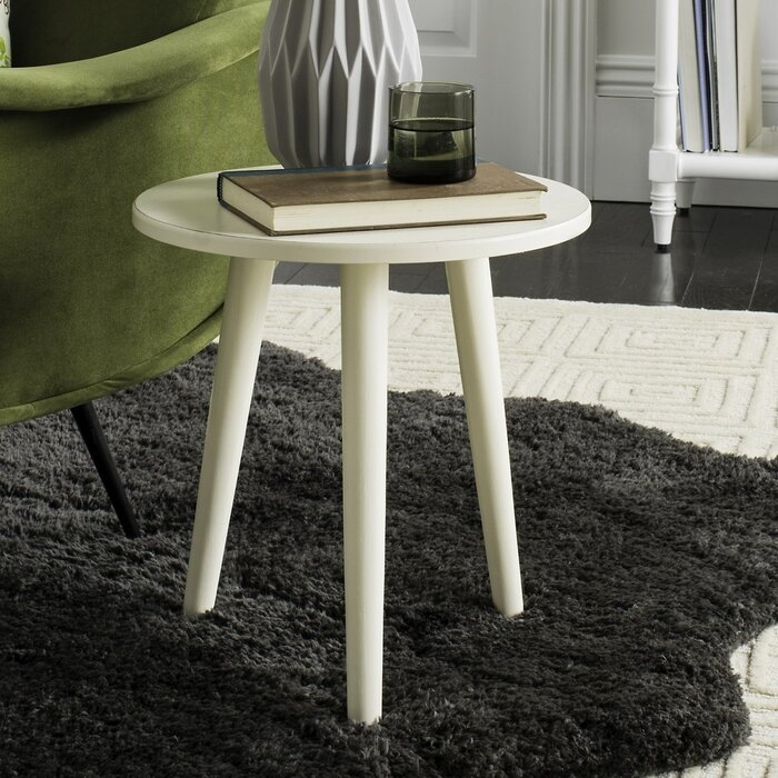 Safavieh Orion End Table Color: Distressed White - Image 1