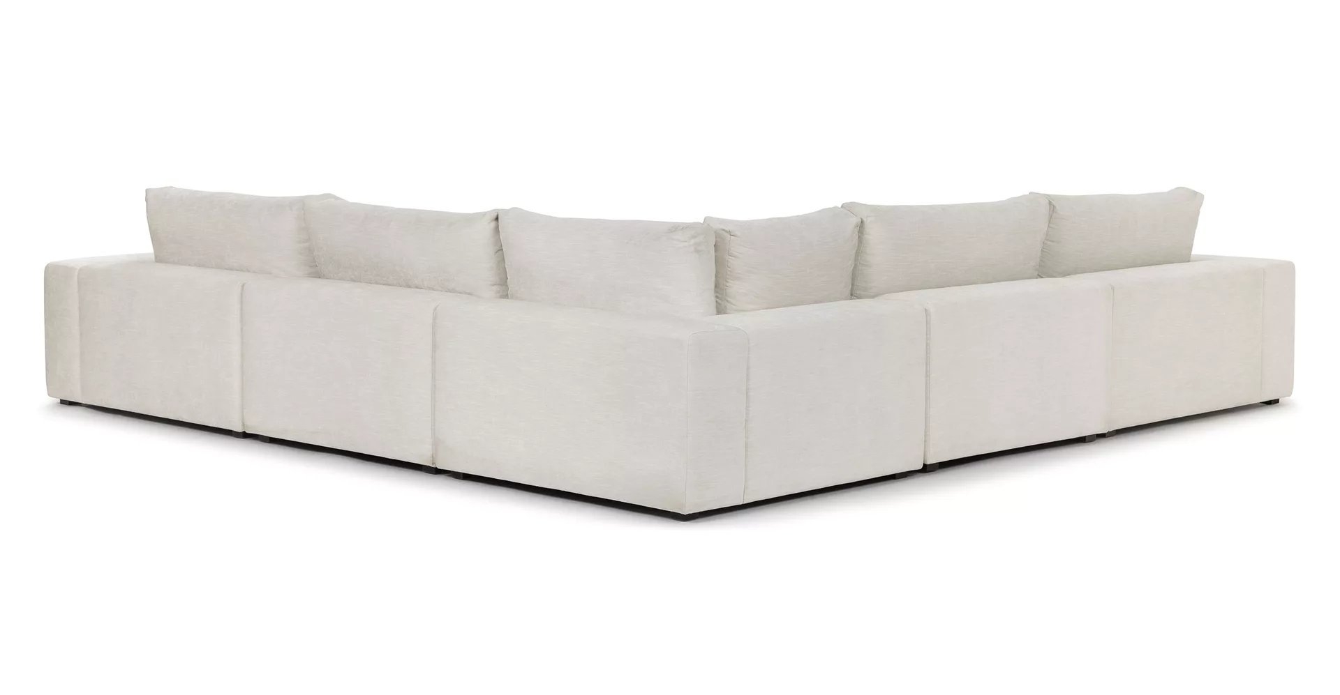 Gaba Pearl White Corner Sectional - Image 1