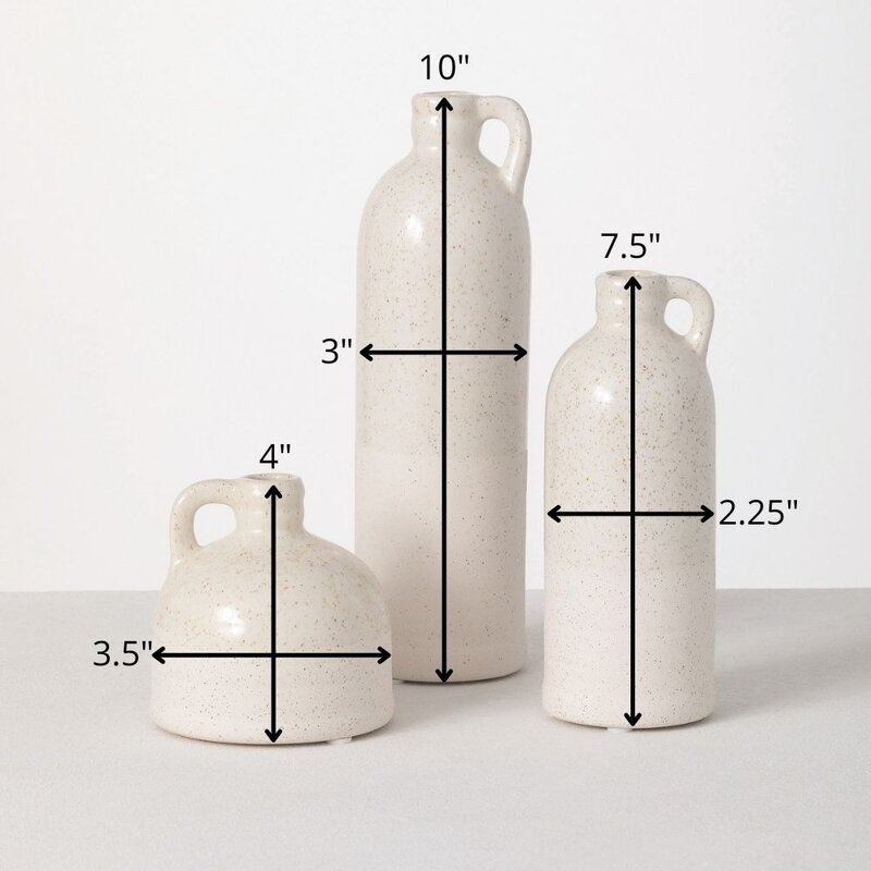 3 Piece Cabell Ceramic Decorative Bottle Set - Image 3