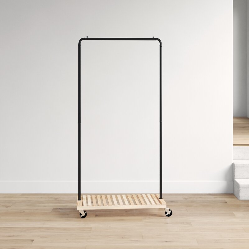 Bruno 36.25'' Rolling Clothes Rack - Image 0