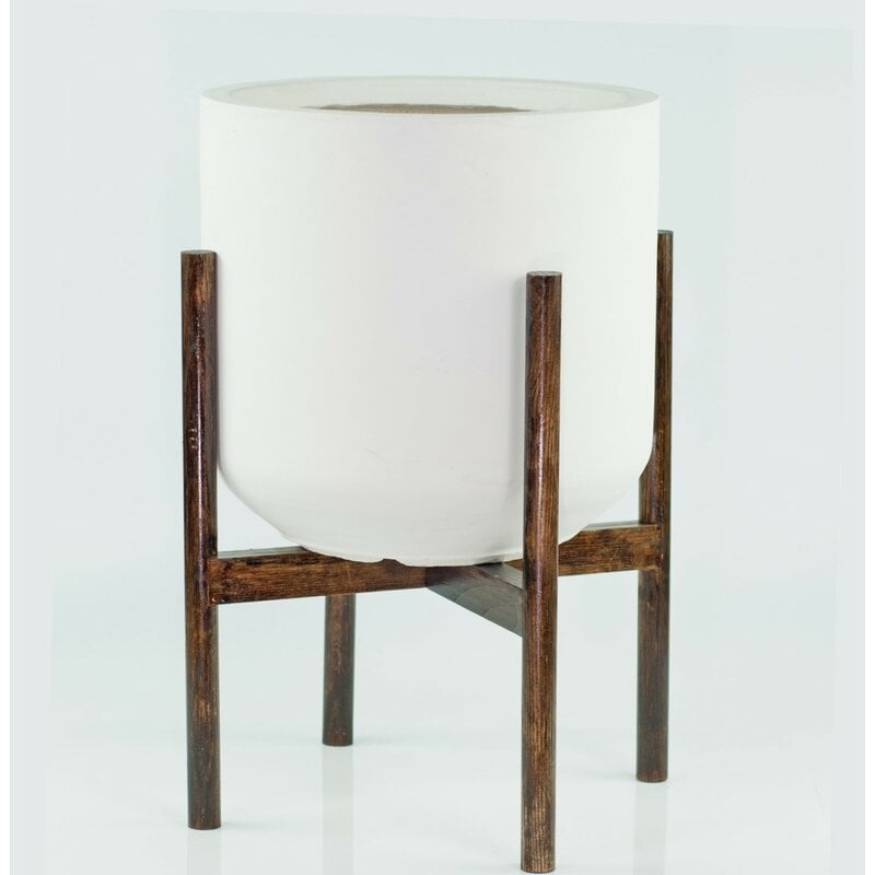 Lower West Side Fiber Clay Pot Planter - Image 0