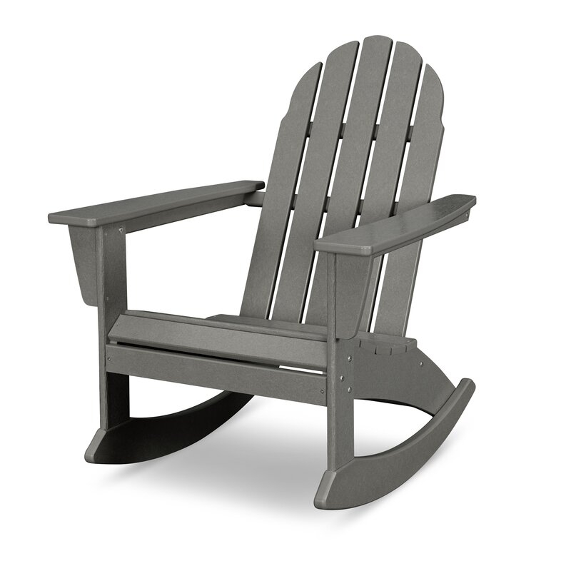 Vineyard Plastic Rocking Adirondack Chair - Image 0