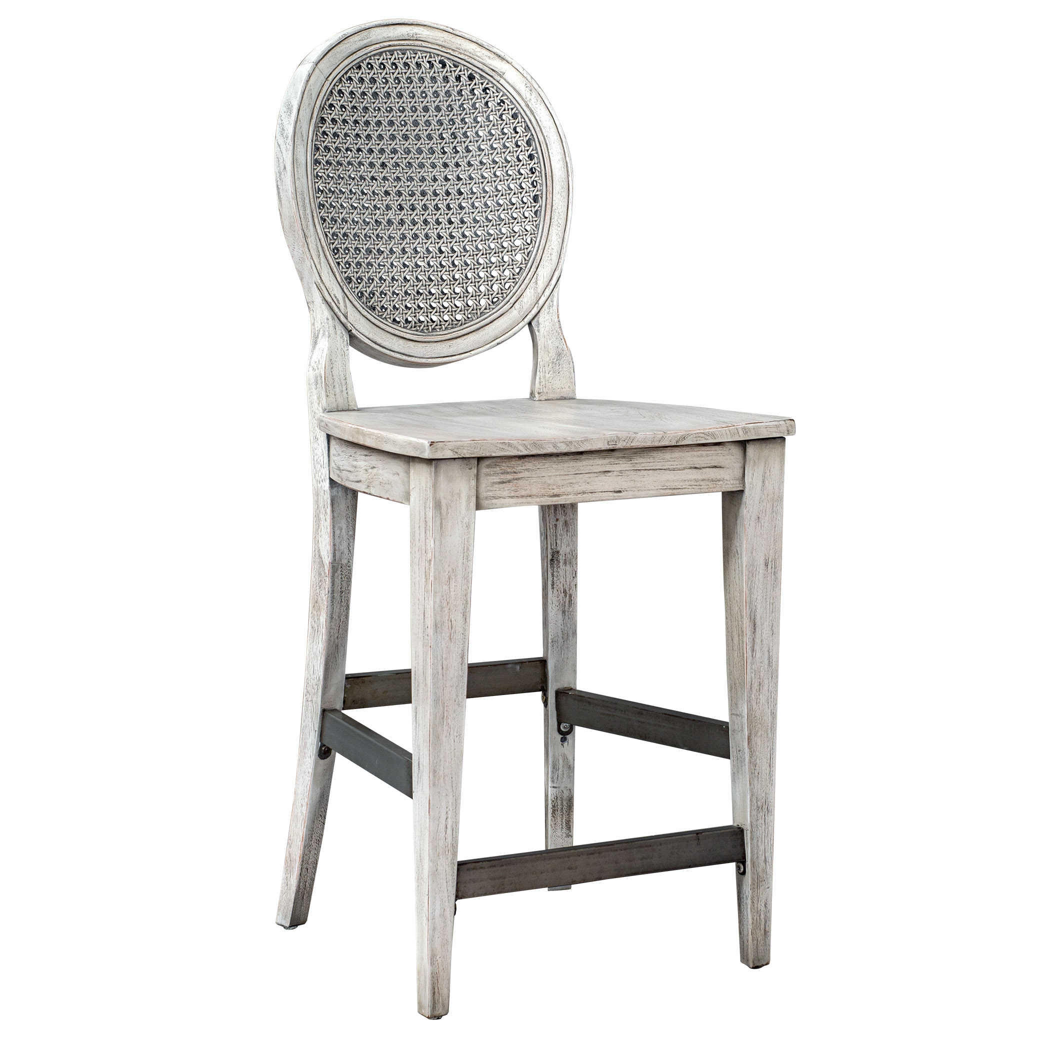 Clarion Aged White Counter Stool - Image 0
