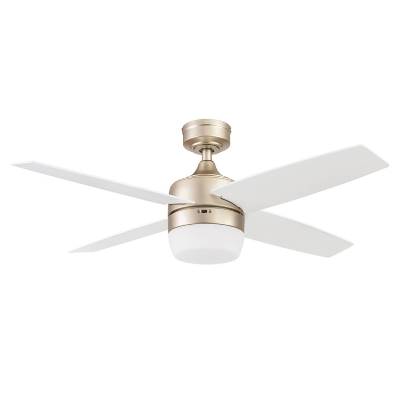 44'' Frittelli 4 - Blade LED Standard Ceiling Fan with Remote Control and Light Kit Included - Image 1
