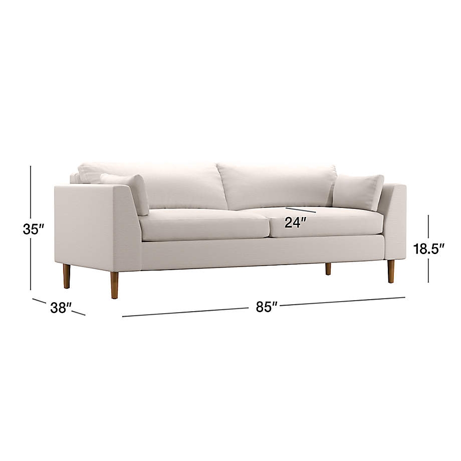 Avondale Wood Leg Sofa - Image 2