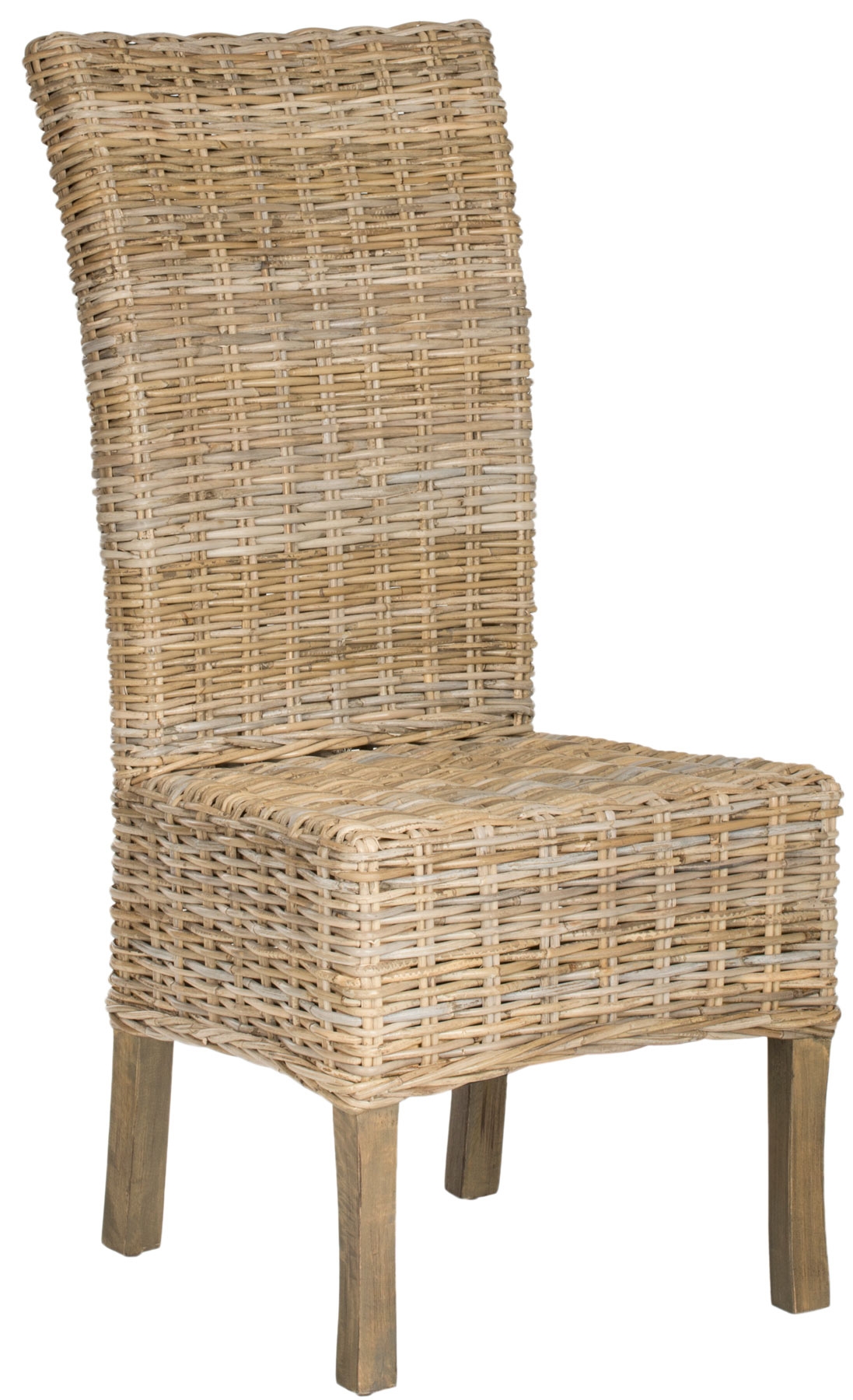 Quaker 19''H Rattan Side Chair - Natural Unfinished - Safavieh - Image 1