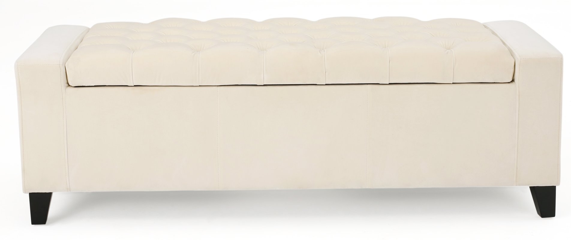 Ilchester Upholstered Storage Bench / Ivory - Image 0