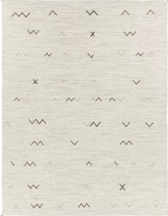 Danise Hand-Woven Wool Light Gray Area Rug - Image 0