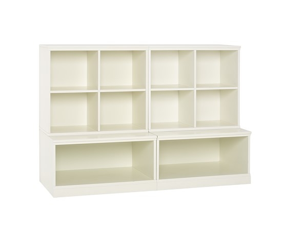 Cameron 2 Cubby & 2 Open Base Set, Simply White, UPS - Image 0