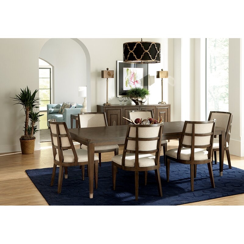 Monterey Extendable Poplar Solid Wood Dining Table - Image 1