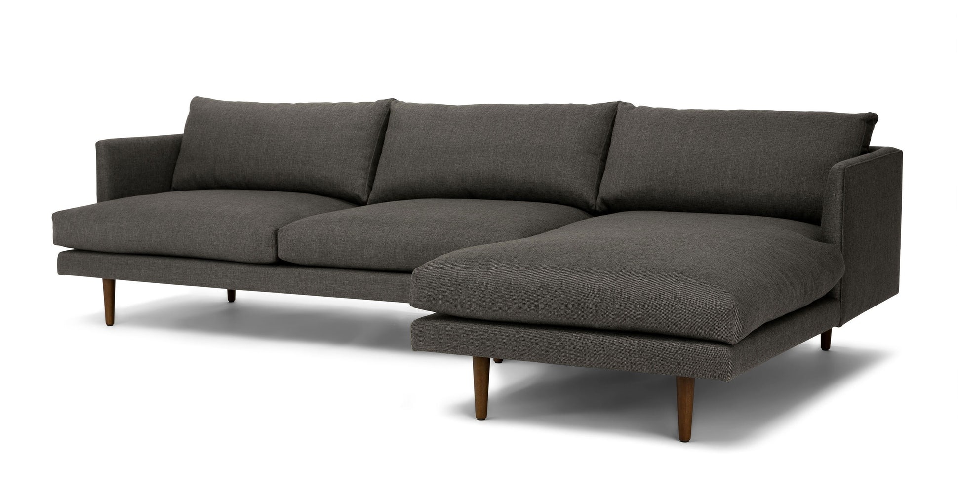 Burrard Graphite Gray Right Sectional - Image 3