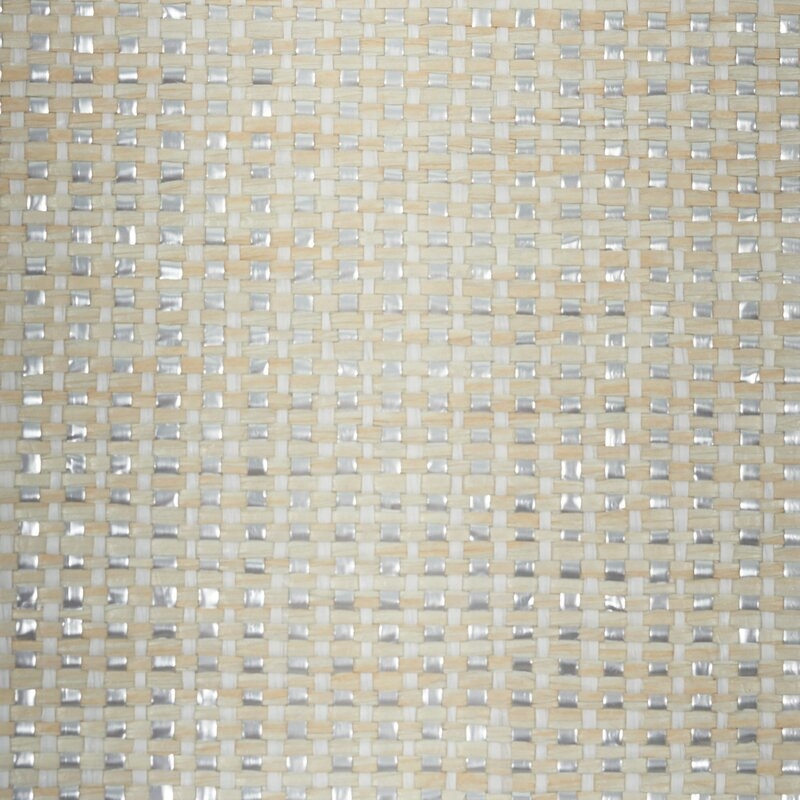 "Schumacher Paperweave 288' L x 36"" W Metallic Wallpaper Roll" - Image 1