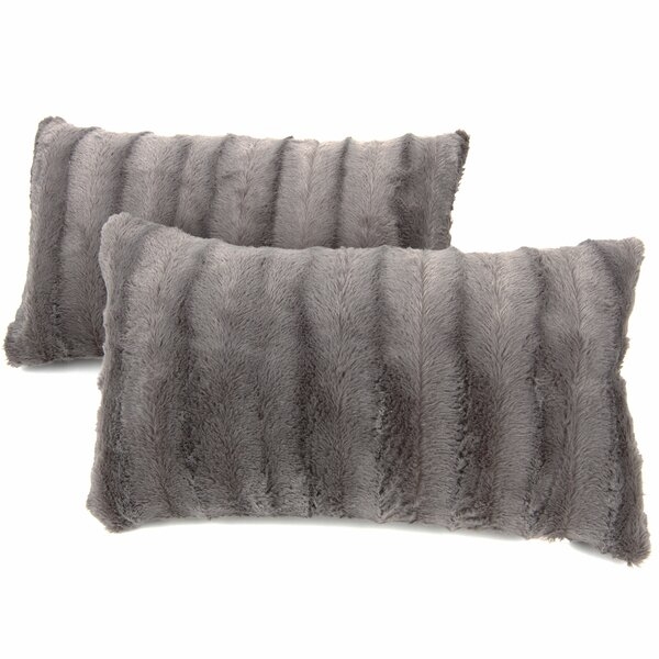 Grubbs Reversible Faux Fur Lumbar Pillow - Image 0