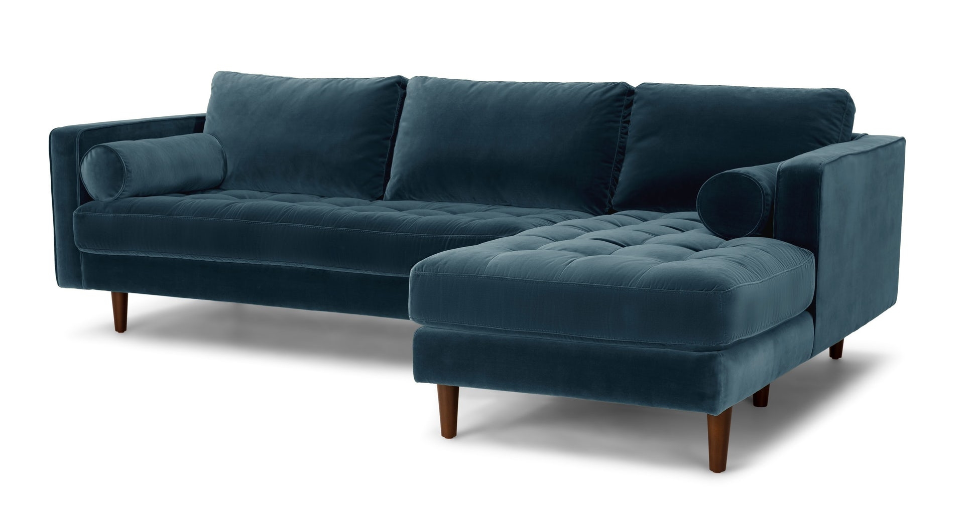 Sven Pacific Blue Right Sectional Sofa - Image 3