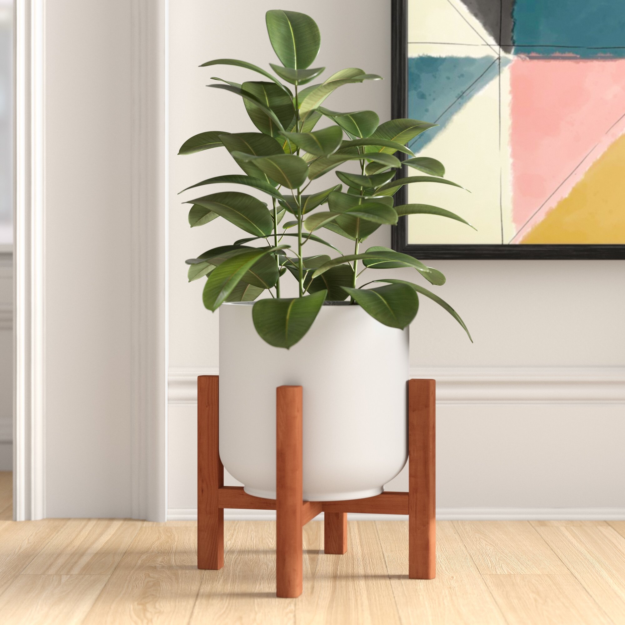 Fiber Clay Pot Planter - Image 0