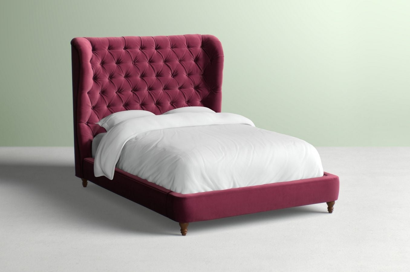 Tufted Wingback Bed - Image 0