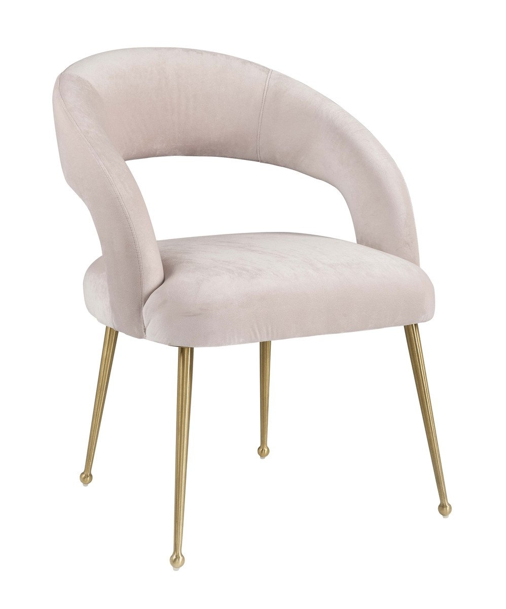 Rocco Blush Velvet Dining Chair - Image 0