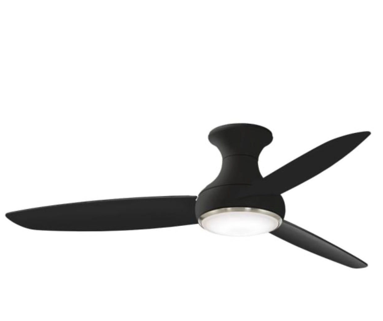 Concept III 54 in. LED Indoor/Outdoor Coal Smart Ceiling Fan with Light and Remote Control - Image 0