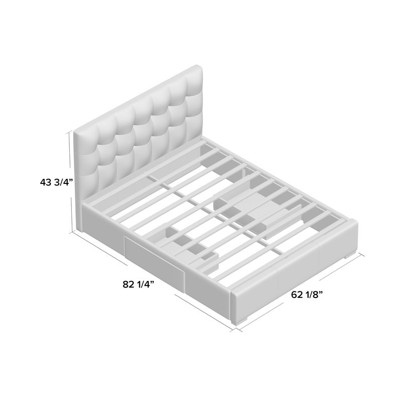 Alejo Upholstered Storage Platform Bed - Image 1