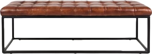 Lorilee Genuine Leather Bench - Image 1