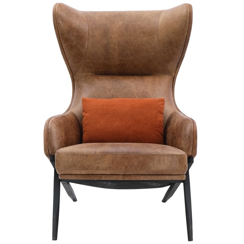 Moe's Home Collection Amos Leather Accent Chair - Image 1