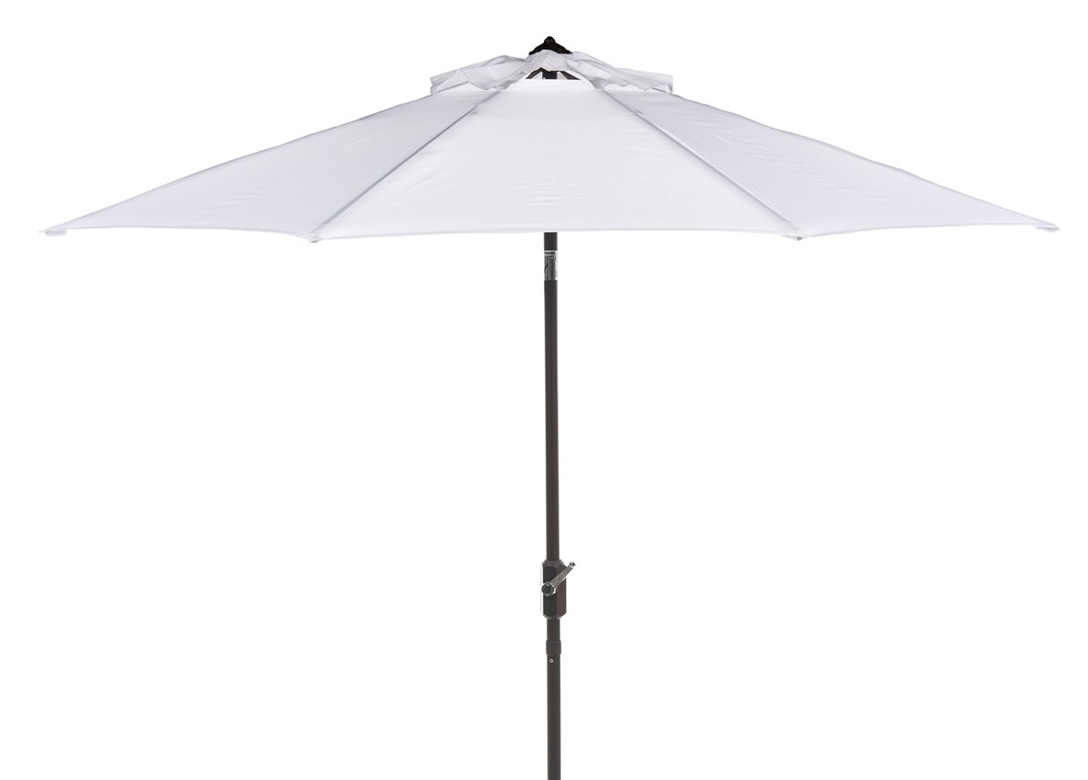 Uv Resistant Ortega 9 Ft Auto Tilt Crank Umbrella, White - Image 0