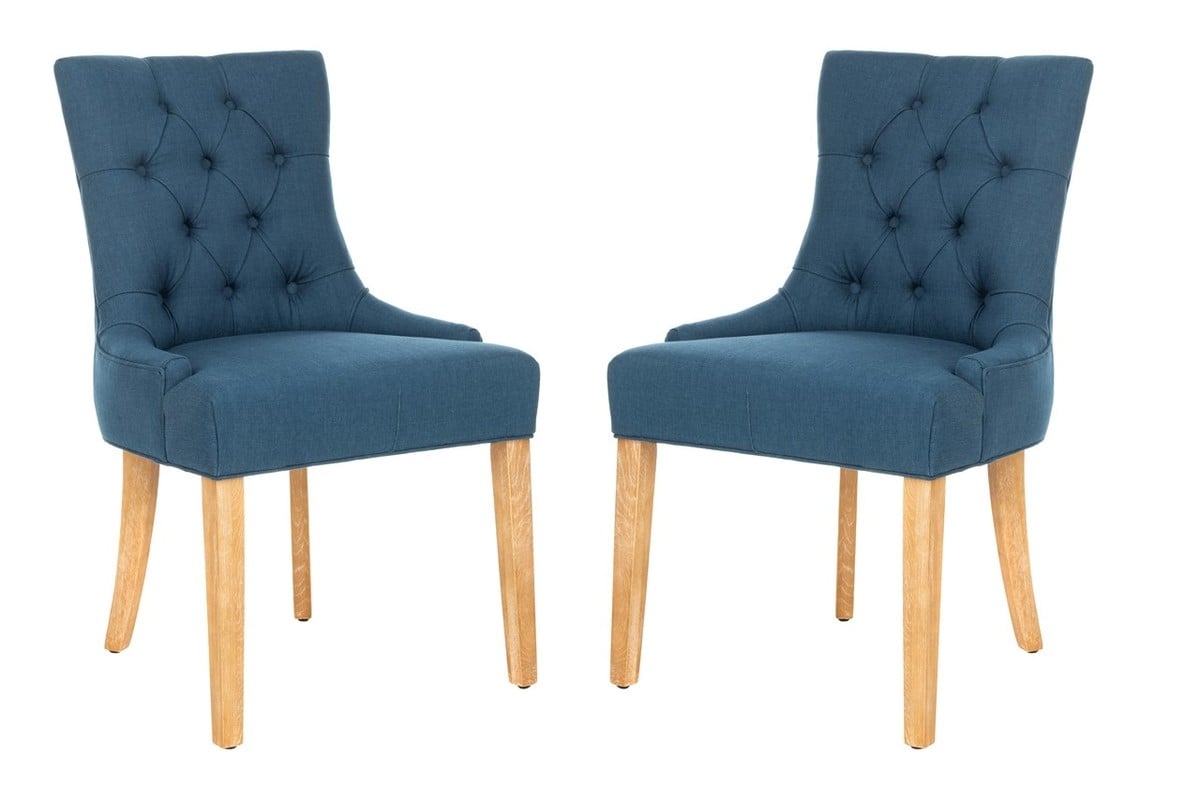 Abby 19''H Tufted Side Chairs (Set Of 2) - Steel Blue/White Wash - Arlo Home - Image 0