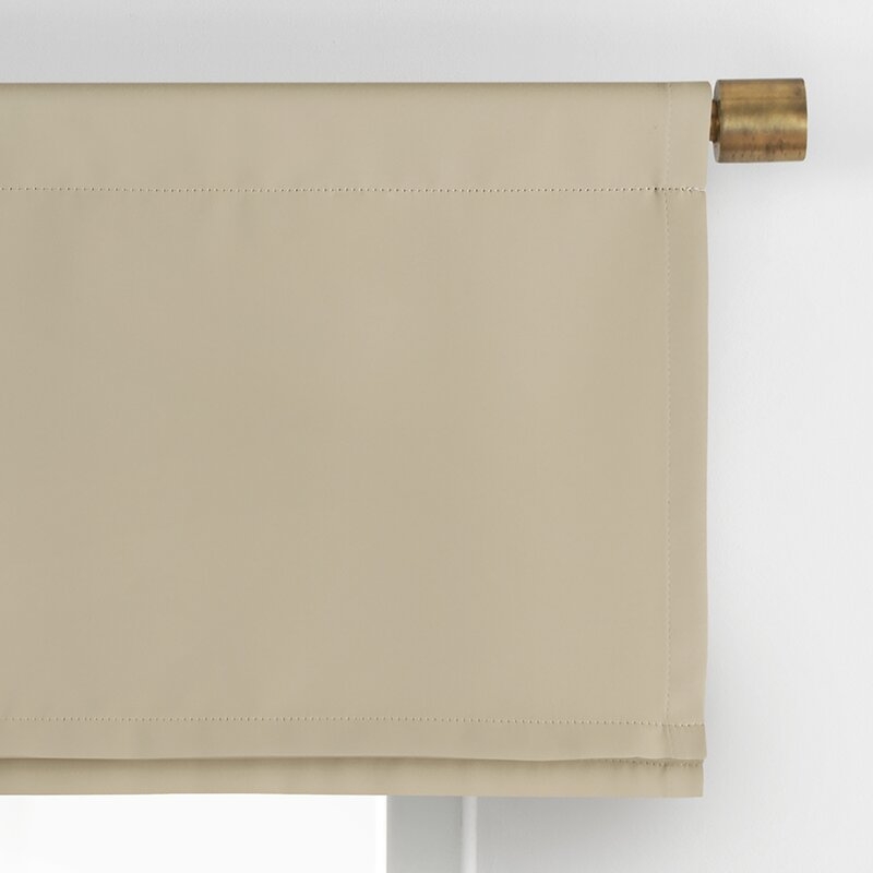 Conan Solid Color Tailored 50" Window Valance - Image 1