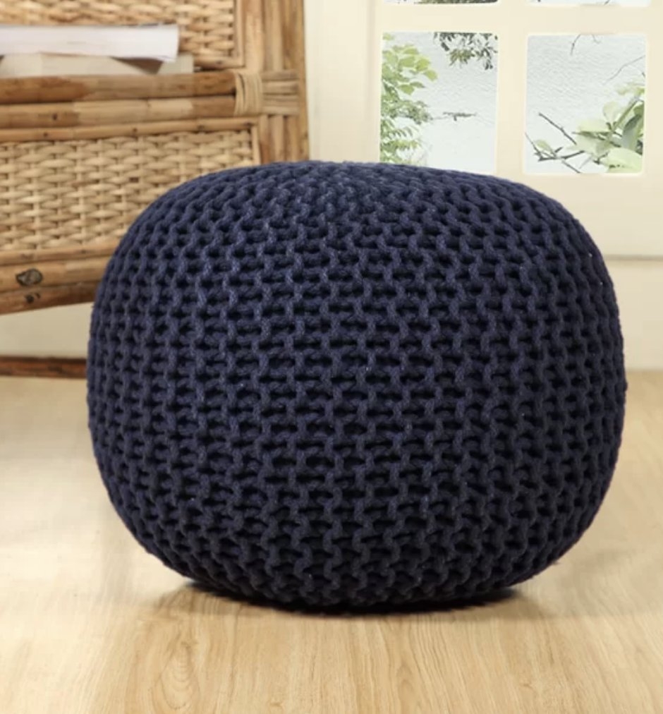 Garst Knitted Pouf - Image 1
