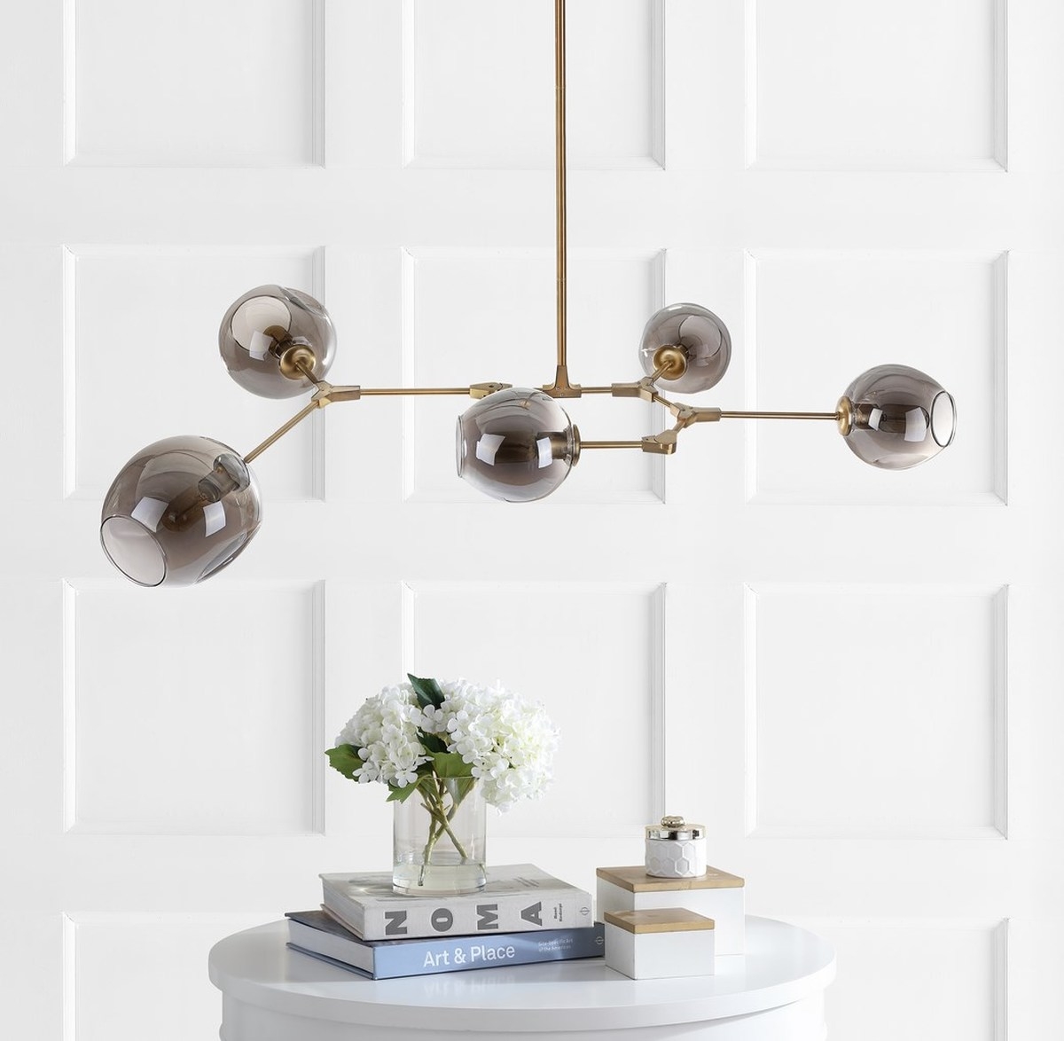 Corbett 5Lt 53.5 Inch Pendant - Greige - Image 2