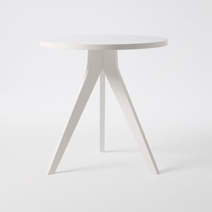 Tripod Dining Table - White Lacquer - Image 0