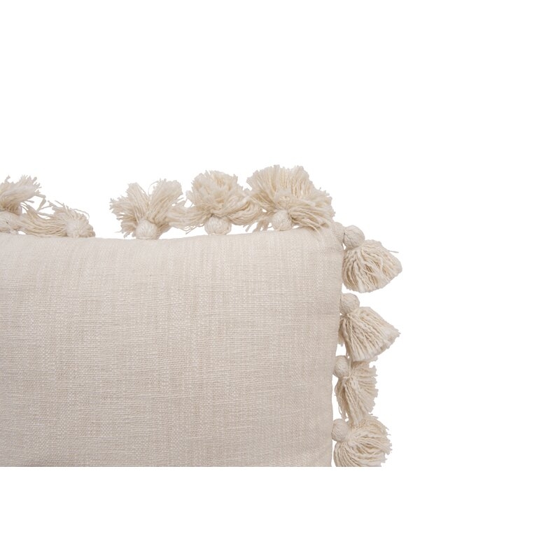 Interlude Luxurious Square Cotton Pillow Cover and Insert - Image 3
