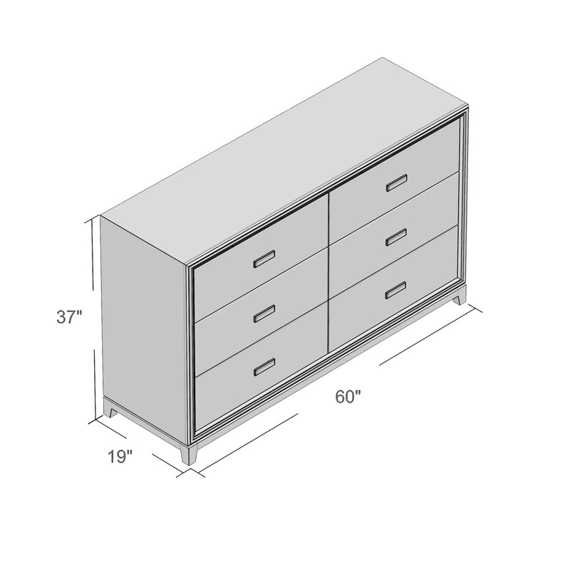 Hunziker 6 Drawer Double Dresser - Image 4