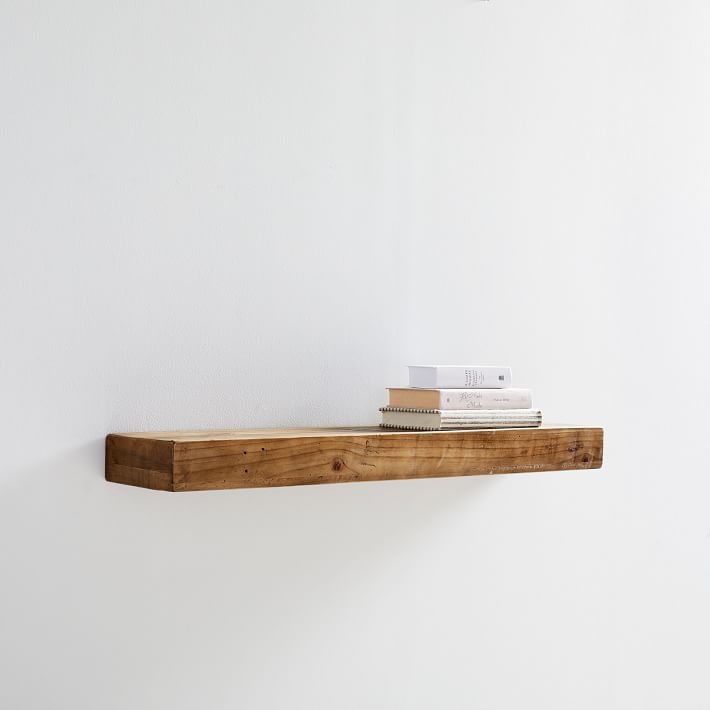 Reclaimed Wood Floating Shelf- 3 Ft, Reclaimed Pine - Image 5