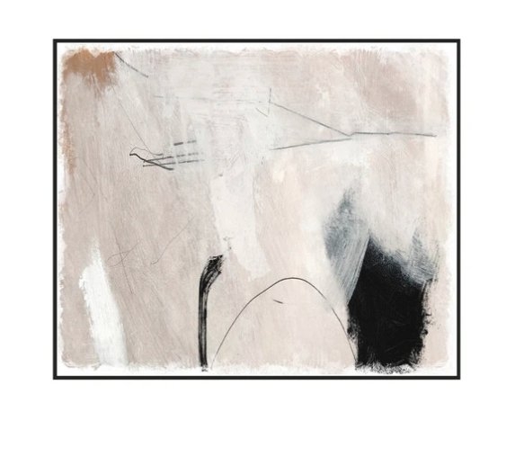Neutral Abstract, 55" x 46" - Image 0