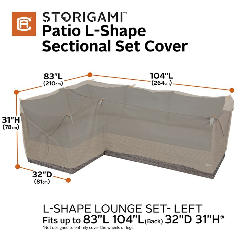Ayvin Water Resistant Patio Sectional Cover - Image 1