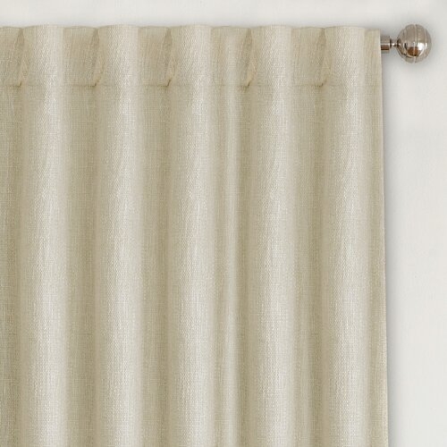 Aston Solid Room Darkening Thermal Rod Pocket Single Curtain Panel - Image 1