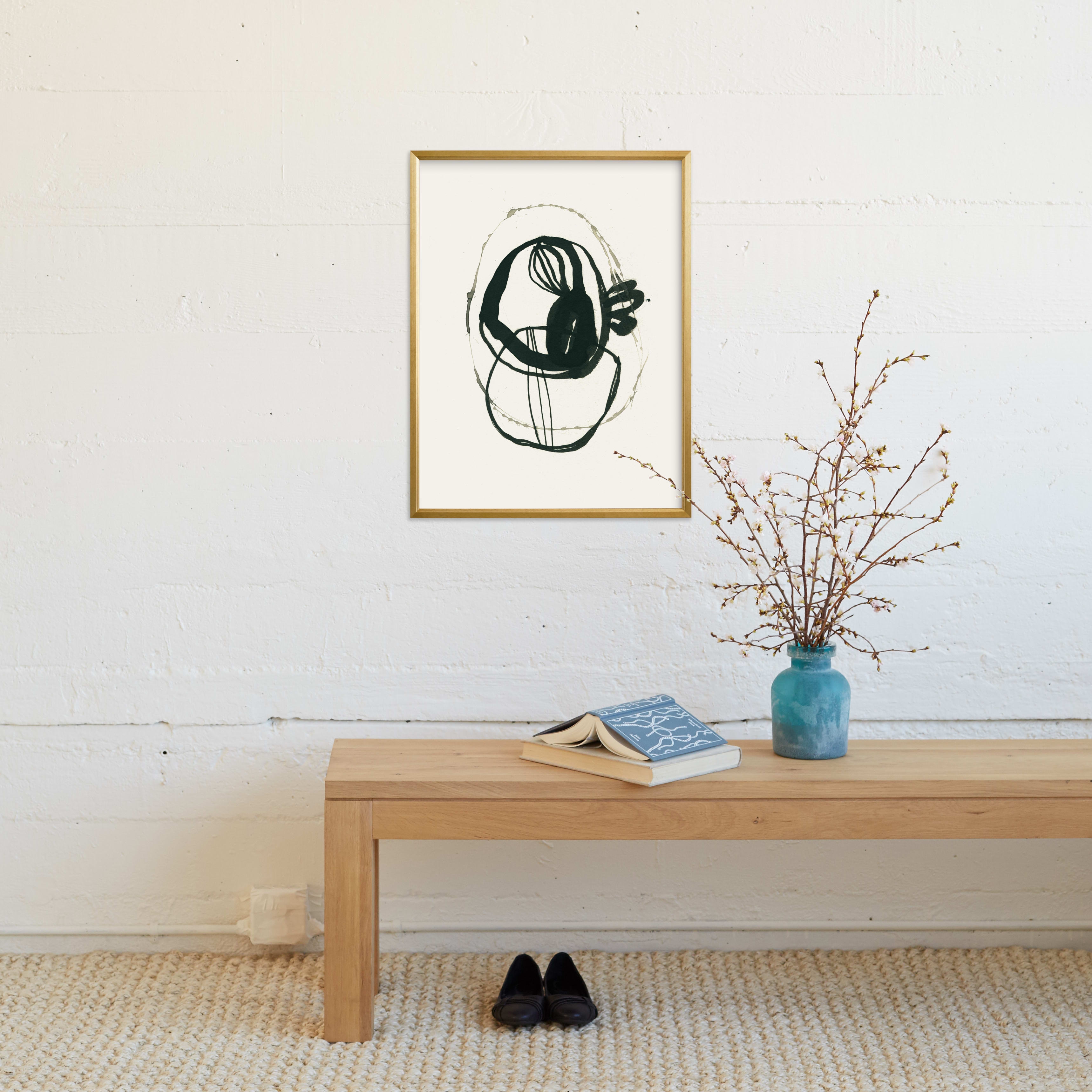 Black 03 Art Print - Image 1