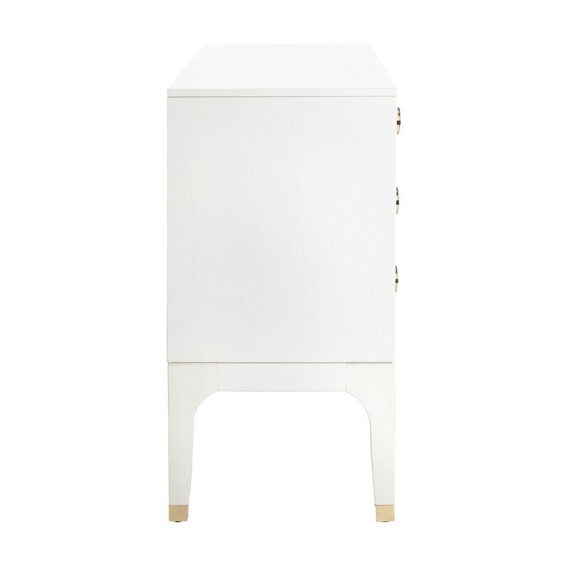 Lorna 6 Drawer Double Dresser - White - Image 3