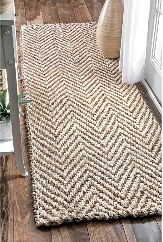 Vania Chevron Jute / 2'6" x 12' - Image 1