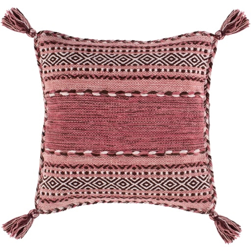 Azariah Pillow, 20" x 20", Pink - Image 0