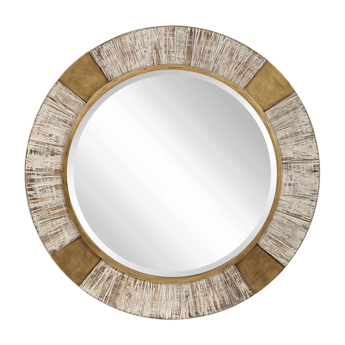 Reuben Gold Round Mirror - Image 0