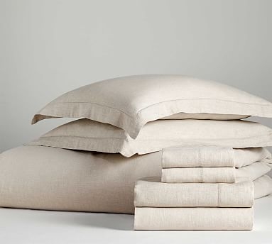Belgian Linen Bed in a Bag, Queen, Flax - Image 0