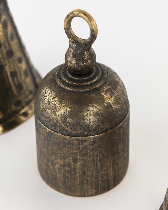 Aged Brass Bells (Set of 3) - Image 2