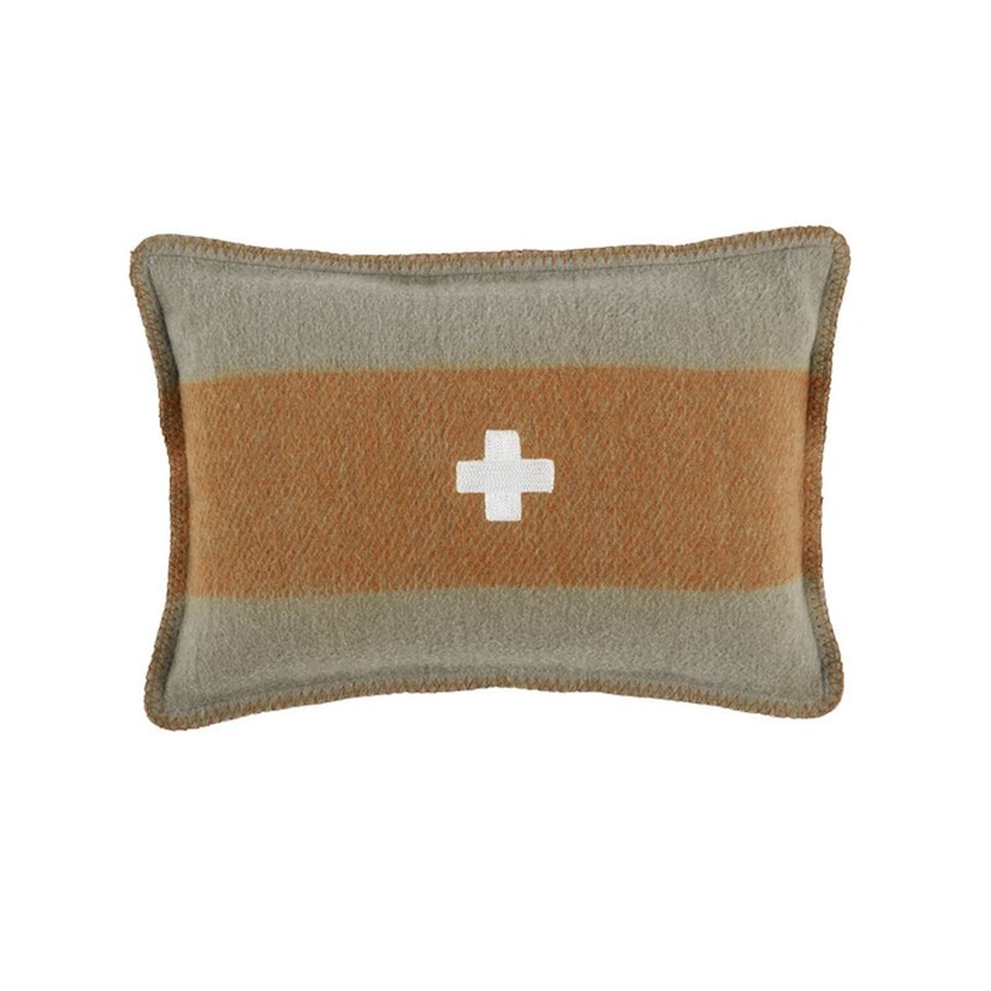 Swiss Army Wool Throw Pillow - Image 0