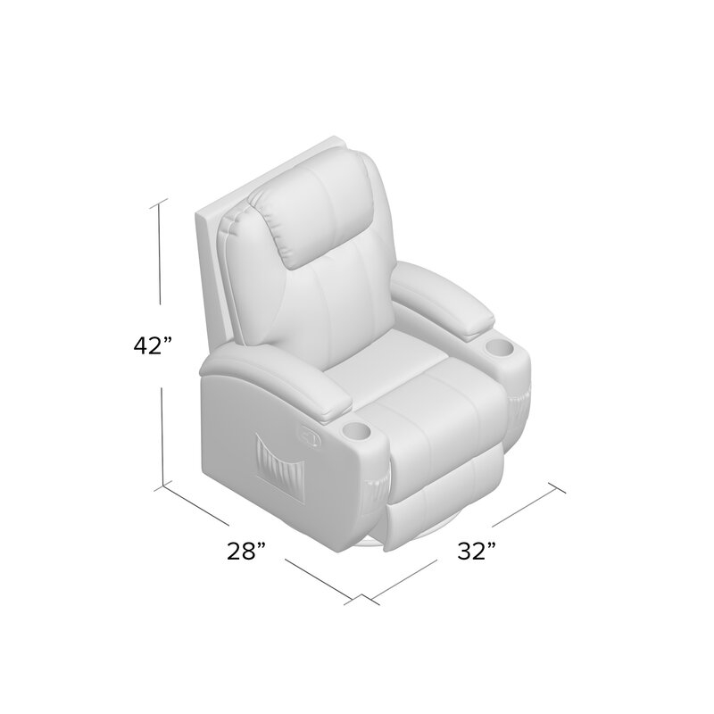 Swivel Rocker Reclining Heated Full Body Massage Chair - Image 5