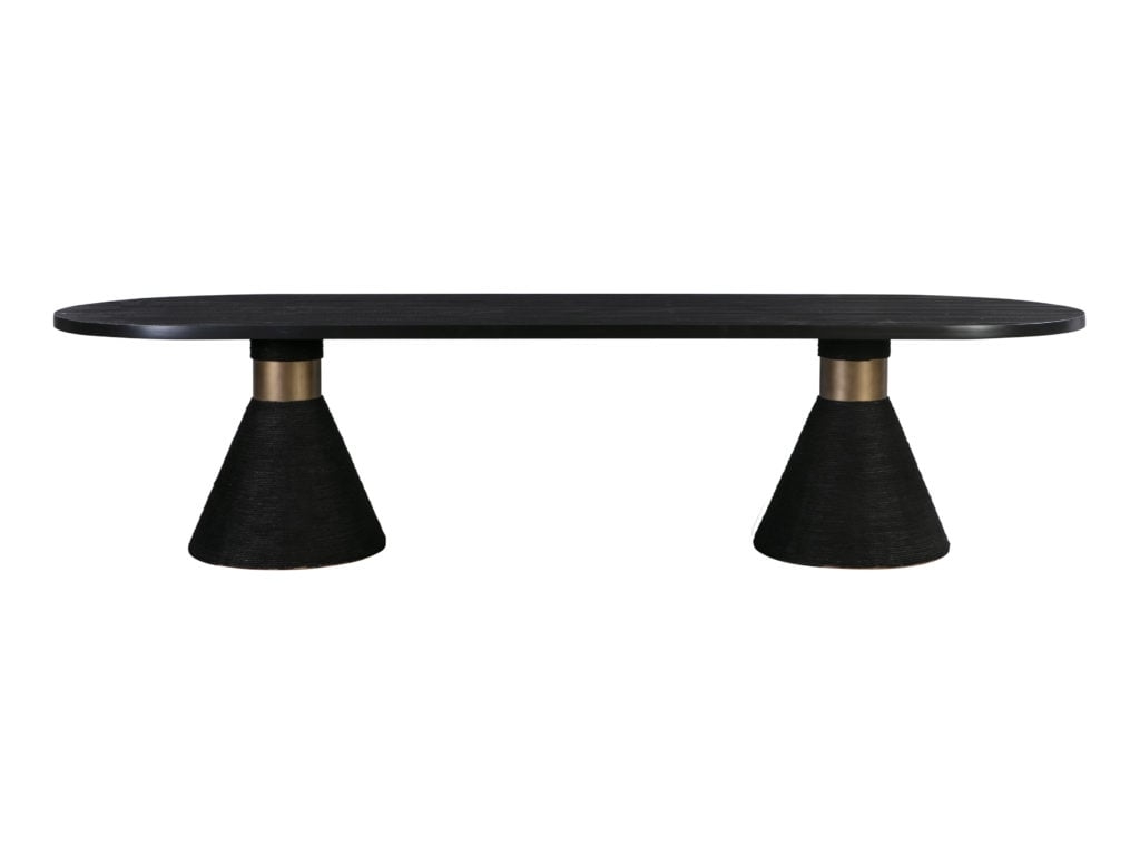 Rishi Black Rope Oval Table - Image 0